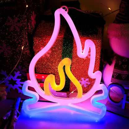 LED Battery-Powered Neon Light Sign