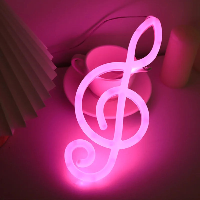 LED Battery-Powered Neon Light Sign