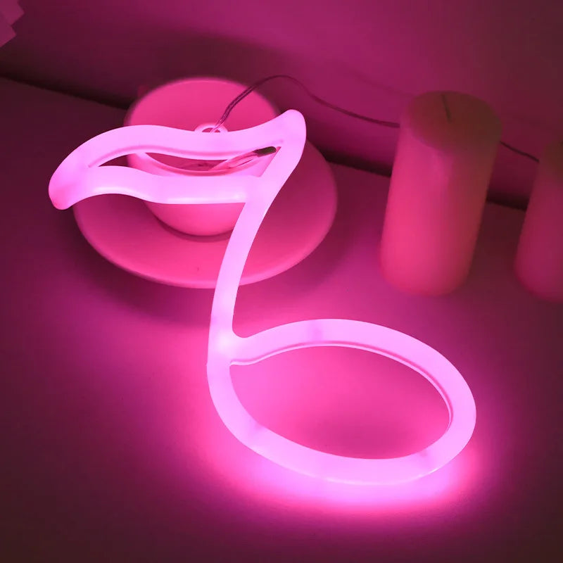 LED Battery-Powered Neon Light Sign