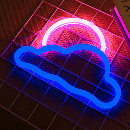 LED Battery-Powered Neon Light Sign